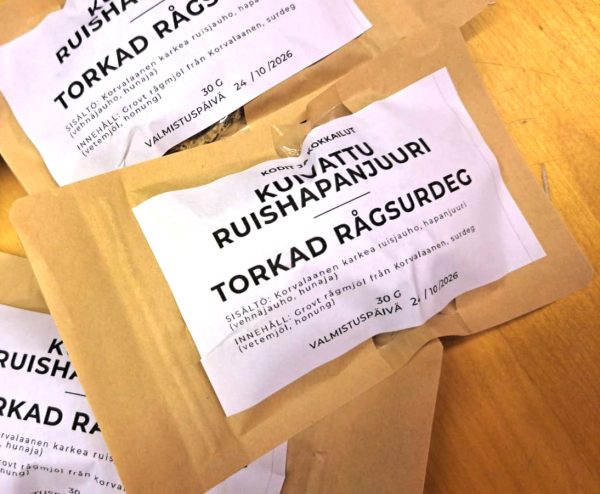 Kuivatettu ruishapanjuuri tuotekuva